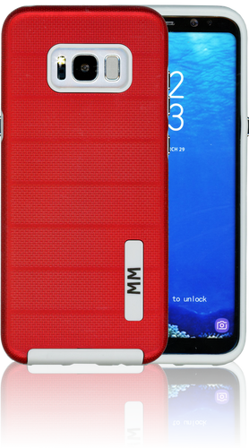 Samsung Galaxy S8 PLUS MM Opal Slim Case Red(Curved Tempered Glass Included)