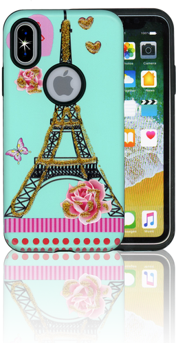 Iphone X MM 3D Paris Flower