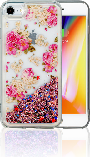 Iphone 7/8 MM Water Glitter Flowers