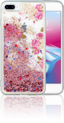 Iphone 7 PLUS/8 PLUS MM Water Glitter Flowers