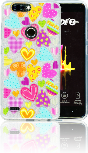 ZTE Blade MM Hearts Glitter Hybrid