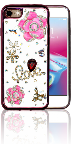 Iphone 7/8 MM Bling 3D Love