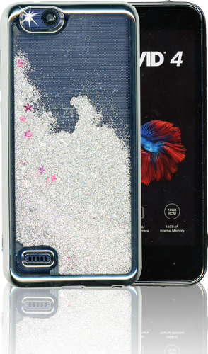 ZTE Tempo X MM Electroplated Water Glitter Case With Stars Silver