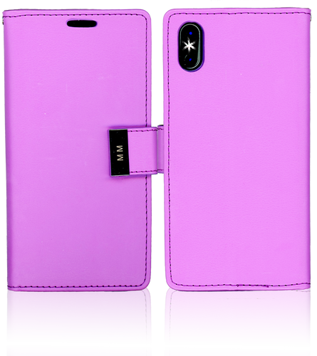 Iphone X MM Premium Folio Wallet Purple