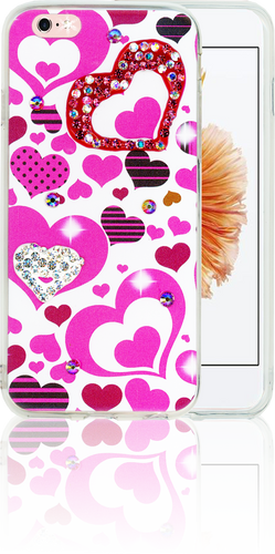 Iphone 6/6S MM Electroplated Bling Heart