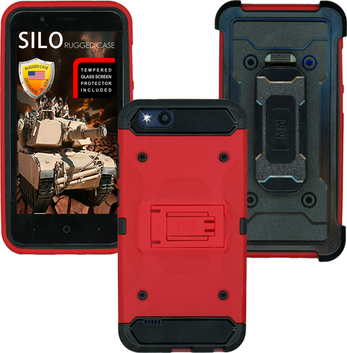 ZTE TEMPO X MM Silo Rugged Case RED