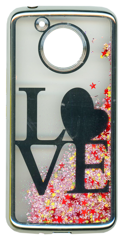 Motorola E4 PLUS Electroplated(Silver) Pink(Love)