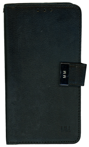 Motorola E4 PLUS MM Premium Folio Wallet Black