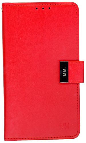 Motorola E4 PLUS MM Premium Folio Wallet Red