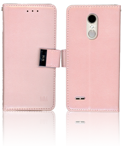 LG Aristo 2 MM Premium Folio Wallet Rose Gold