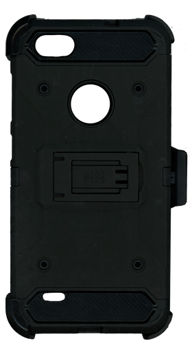ZTE Warp 8 MM Silo Rugged Case Black (Tempered Glass Included)