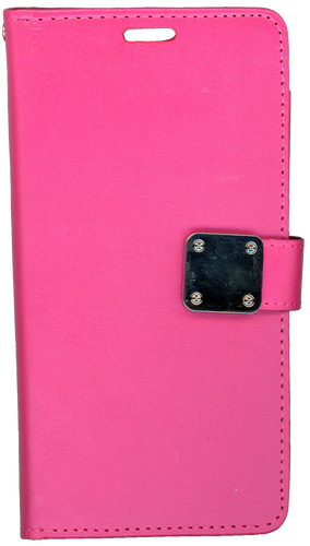 Motorola E4 PLUS Premium Folio Wallet Hot Pink