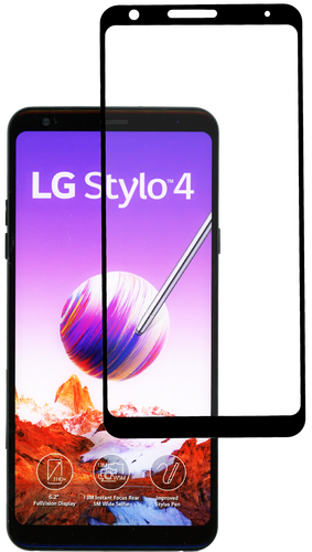 LG Stylo 4 3D Full Covered Tempered Glass Black