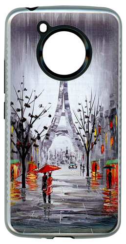 Motorola E4 Carbon Fiber Design Paris Tower
