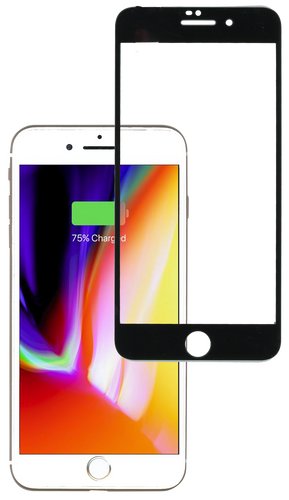 iPhone 8 Plus/7Plus 3D Full Covered Tempered Glass Black