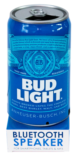 Bud Light Can Speaker Blue