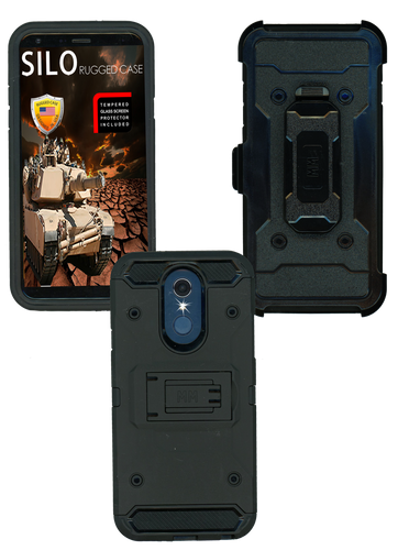 LG Q7 MM Silo Rugged Case Black