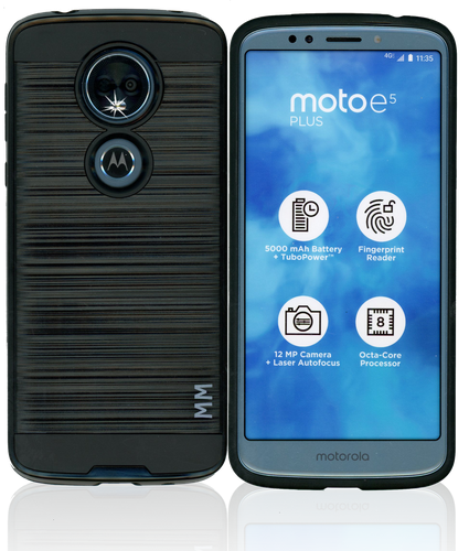 Motorola E5 Plus MM Slim Dura Metal Black