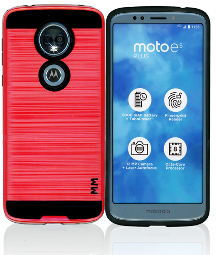 Motorola E5 Plus MM Slim Dura Metal Red