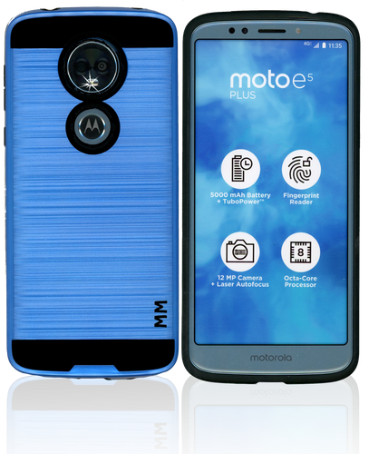 Motorola E5 Plus MM Slim Dura Metal Blue