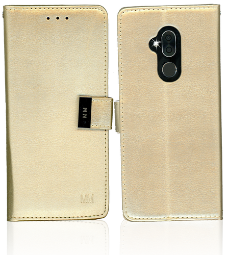 Alcatel 7 Folio MM Premium Folio Wallet Gold