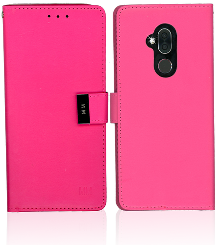 Alcatel 7 Folio MM Premium Folio Wallet Hot Pink