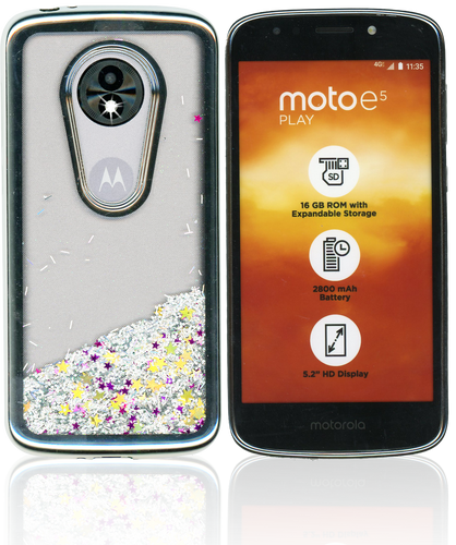 Motorla E5 Play/Cruise MM Electroplated Water Glitter Silver