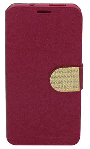 Kyocera Hydro Wave Glitter Bling Wallet Pink