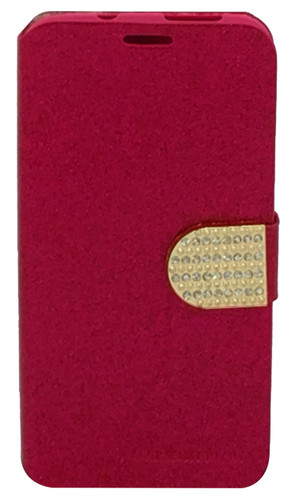 Kyocera Hydro Wave Glitter Bling Wallet Red