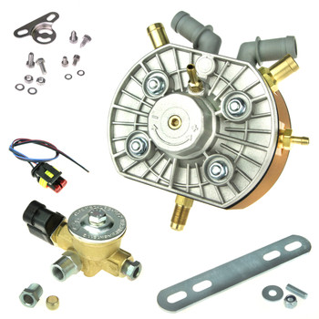 KME autogas lpg gas reducer regulator converter 300bhp high power vapourizer two outlets 12mm 8mm inlet KME autogas lpg gas reducer regulator converter 300bhp high power vapourizer two outlets 12mm 8mm inlet