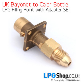 UK Bayonet LPG Filling Point Filler to Calor Gas Propane Bottle Cylinder Adapter Adaptor UK Bayonet LPG Filling Point Filler to Calor Gas Propane Bottle Cylinder Adapter Adaptor