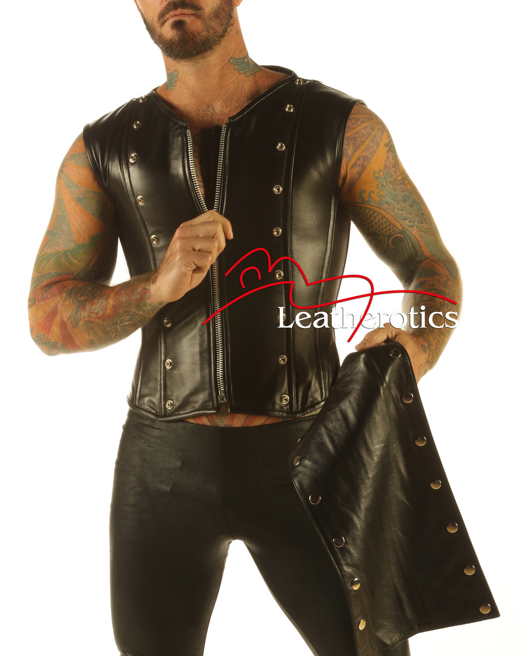 Male leather corsets Made to measure corset for men