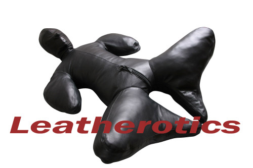 Leather Bodybag Bondage B-Suit with Mask Restraint Gimp suit pic 11