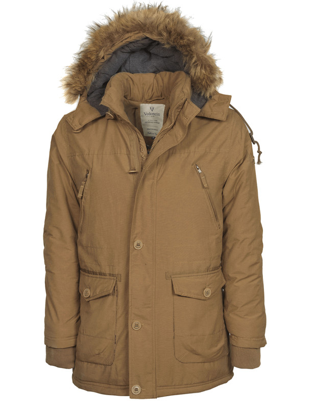 Men's Artic Parka Jacket (3049) Camel - Vedoneire