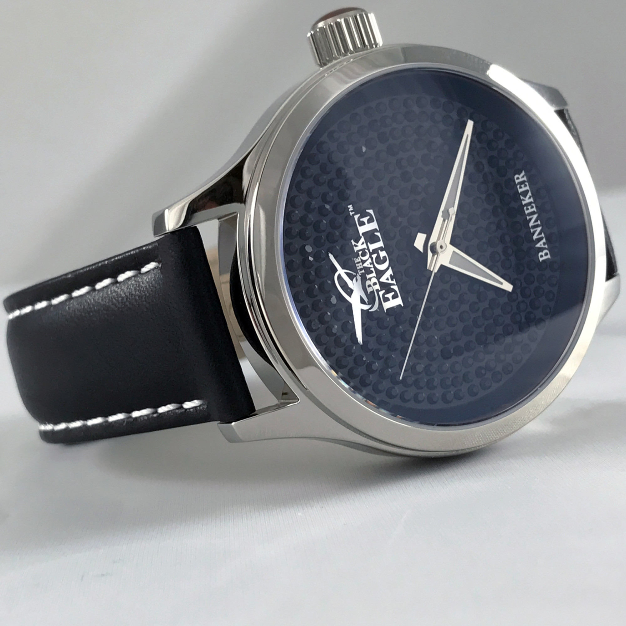 The Black Eagle Watch By Banneker Combines Real Wood On The Case Back With The Black The Black Eagle Watch By Banneker Combines Real Wood On The Case Back With The Black