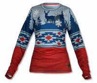 INKnBURN Women's Holiday Sweater Tech Shirt INKnBURN Women's Holiday Sweater Tech Shirt