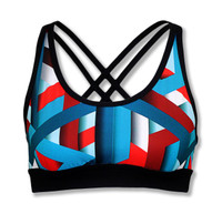 INKnBURN Women's Stripes Sports Bra INKnBURN Women's Stripes Sports Bra