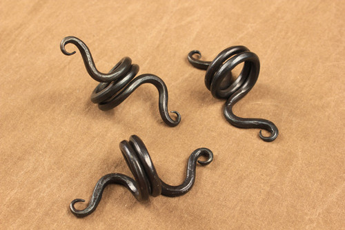 Hand forged napkin rings