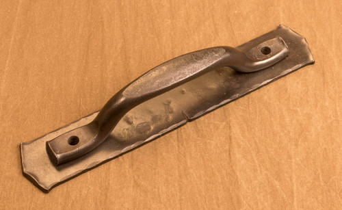 Barndoor handle, large Villa handle with backplate