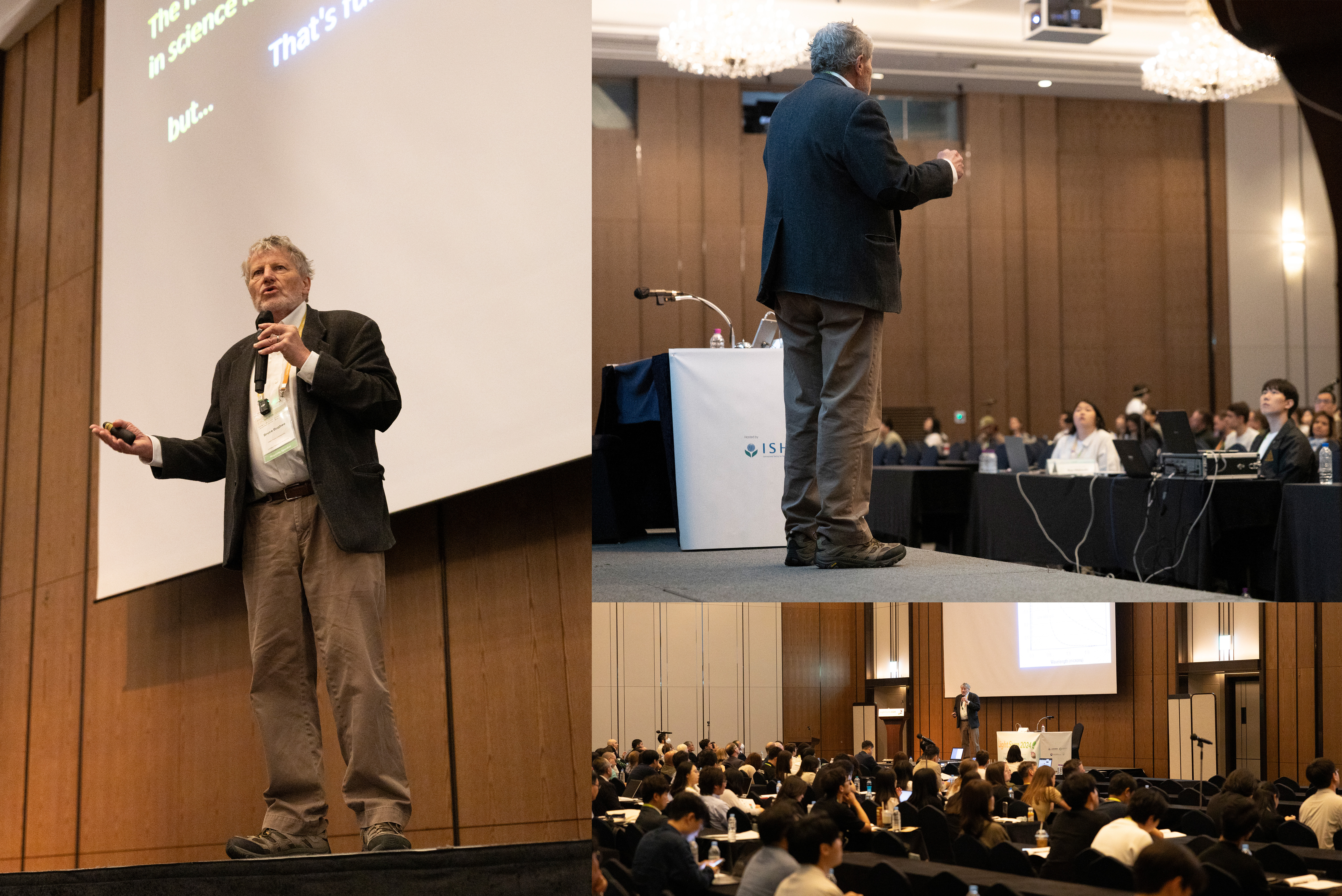Dr. Bugbee presenting at LightSym 2024