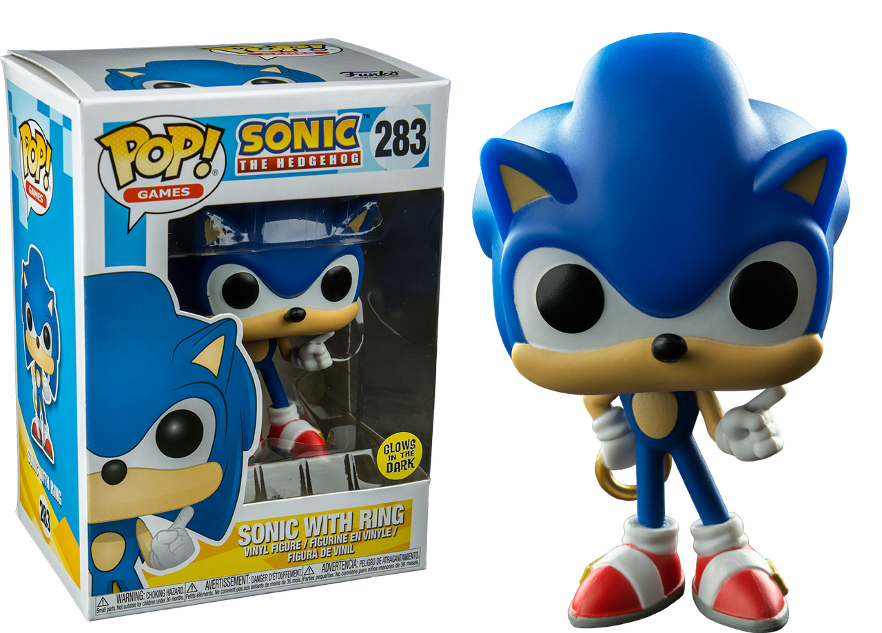Sonic the Hedgehog - Sonic with Ring Glow US Exclusive Pop! Vinyl Figure