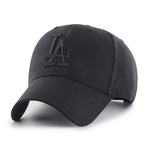 L.A Dodgers Blackout MVP 47Brand MLB Snapback Hat L.A Dodgers Blackout MVP 47Brand MLB Snapback Hat