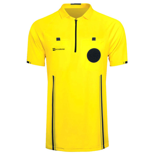 Soccer Referee Jersey Short Sleeve (Yellow) Soccer Referee Jersey Short Sleeve (Yellow)