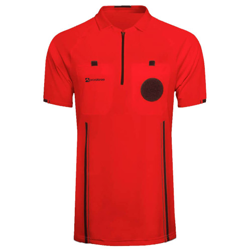 Soccer Referee Jersey Short Sleeve (Red) Soccer Referee Jersey Short Sleeve (Red)