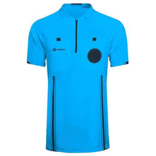 Soccer Referee Jersey Short Sleeve (Blue) Soccer Referee Jersey Short Sleeve (Blue)