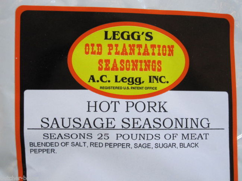 HOT PORK Breakfast Sausage Seasoning Spices for 25 lbs Smokehouse Chef