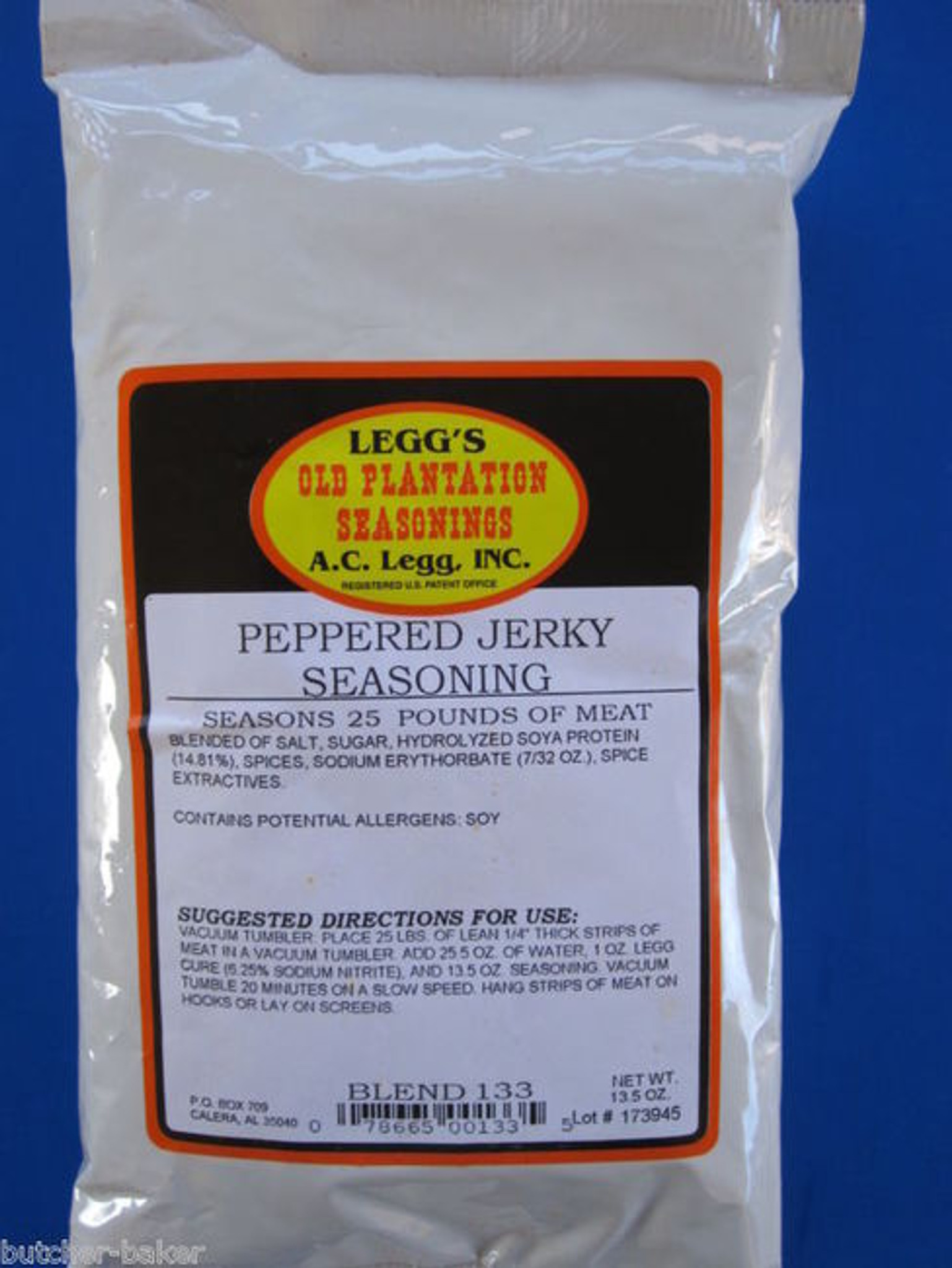PEPPERED Jerky Seasoning Spices for 25 LBS of meat Venison Elk Beef ...
