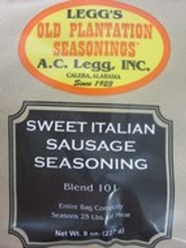 SWEET ITALIAN Seasoning for 25 LBS Sausage Seasoning Spices Links or Pan style