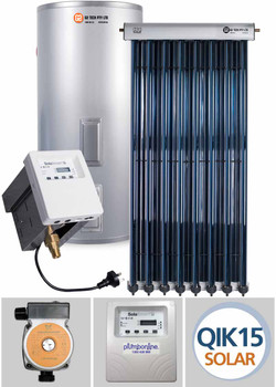 Evacuated Tube Solar Hot Water | Stainless Steel Electric | 315Lt 14 Tube - Supplied Evacuated Tube Solar Hot Water | Stainless Steel Electric | 315Lt 14 Tube - Supplied