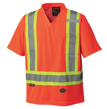 Safety Orange - 6979 Hi-Viz Traffic Micro Mesh T-Shirt Safety Orange - 6979 Hi-Viz Traffic Micro Mesh T-Shirt